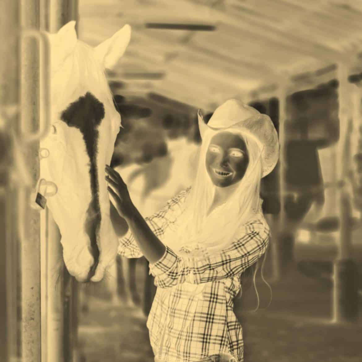 Happy horse rider at ranch Iron Horse Pediatrics